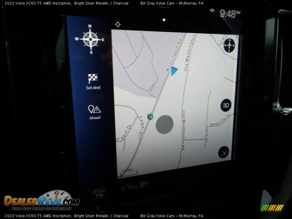 2020 Volvo XC60 T5 AWD Inscription Bright Silver Metallic / Charcoal Photo #12