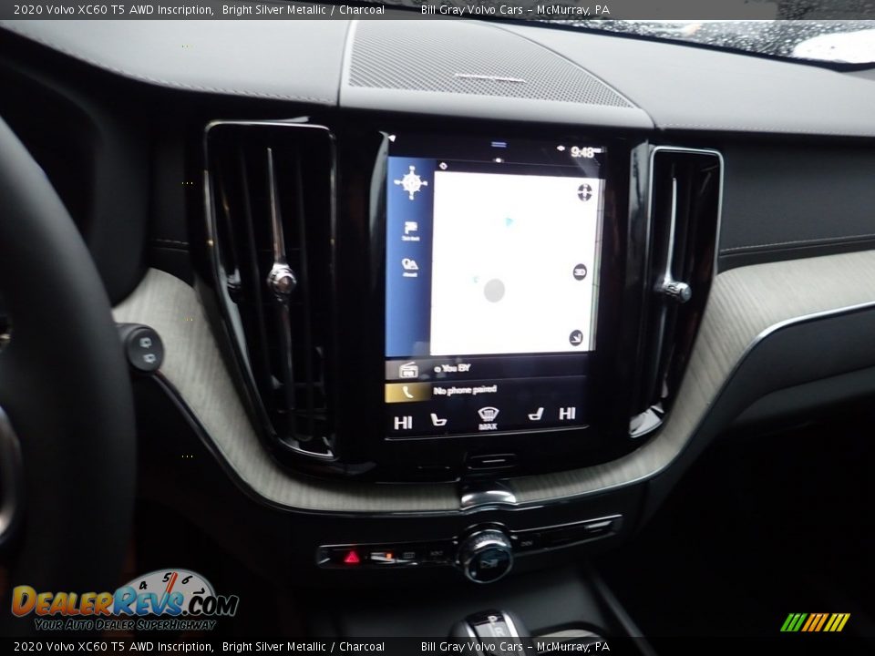 2020 Volvo XC60 T5 AWD Inscription Bright Silver Metallic / Charcoal Photo #13