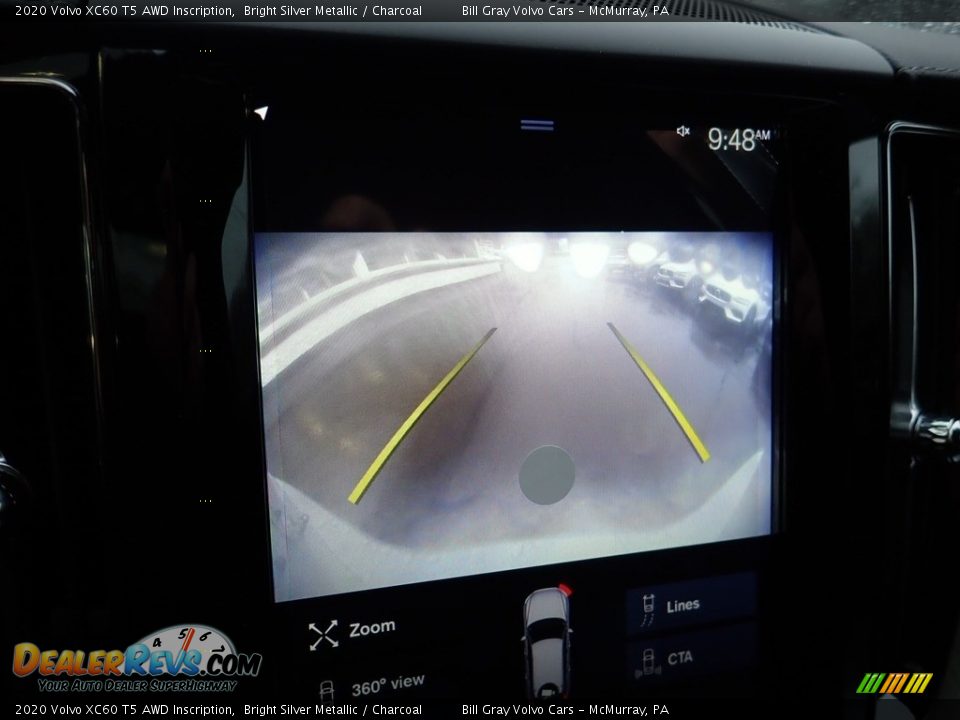 2020 Volvo XC60 T5 AWD Inscription Bright Silver Metallic / Charcoal Photo #15