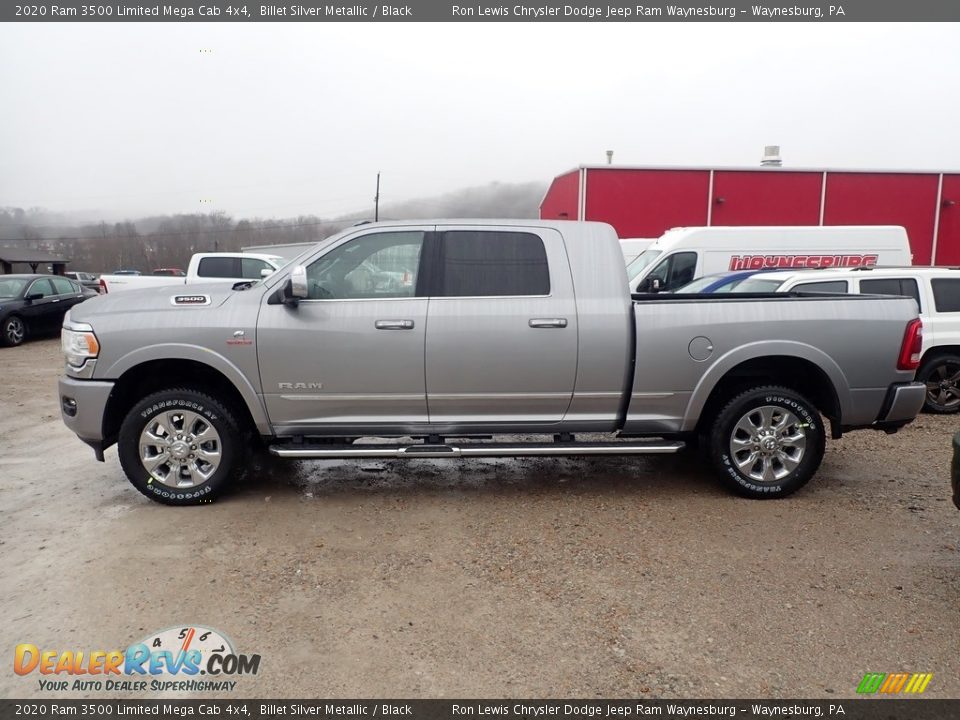 Billet Silver Metallic 2020 Ram 3500 Limited Mega Cab 4x4 Photo #2