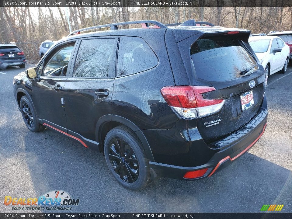 2020 Subaru Forester 2.5i Sport Crystal Black Silica / Gray Sport Photo #4