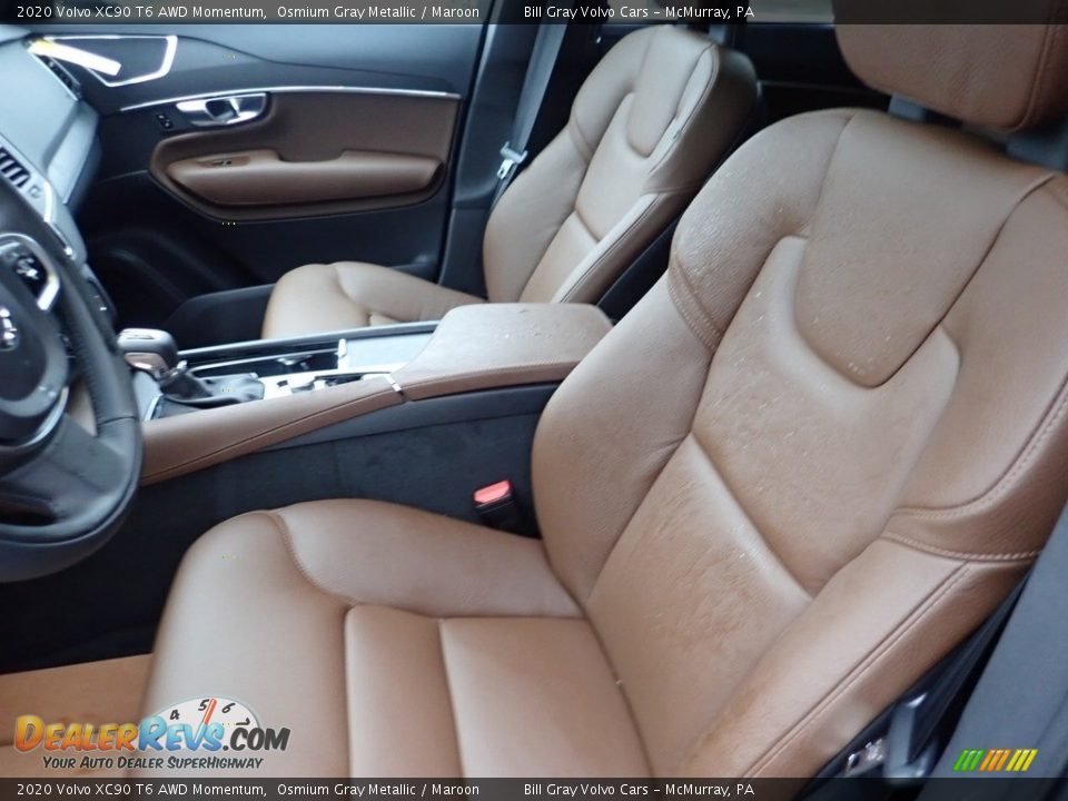 Front Seat of 2020 Volvo XC90 T6 AWD Momentum Photo #7