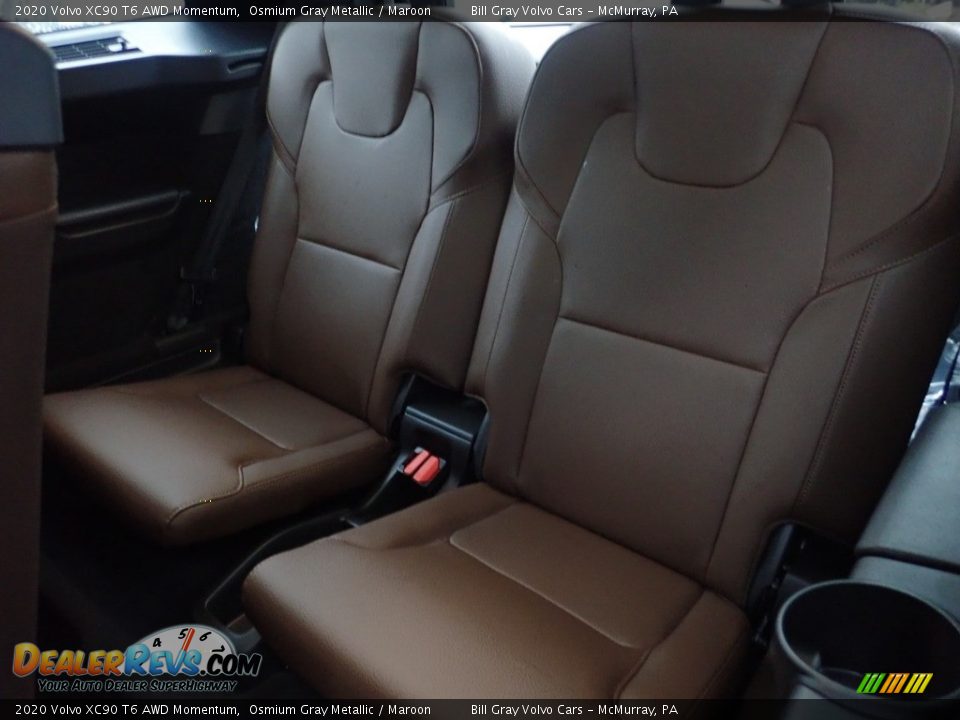 2020 Volvo XC90 T6 AWD Momentum Osmium Gray Metallic / Maroon Photo #9