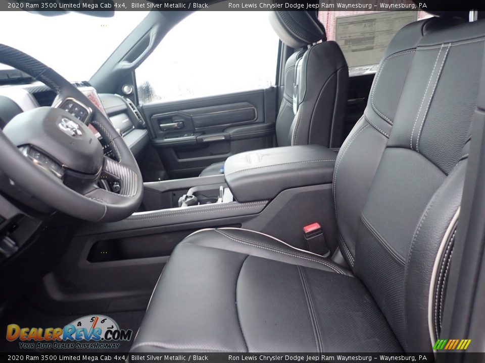Black Interior - 2020 Ram 3500 Limited Mega Cab 4x4 Photo #12