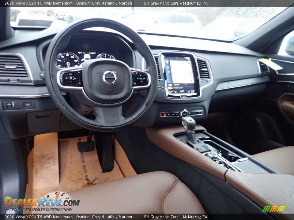Maroon Interior - 2020 Volvo XC90 T6 AWD Momentum Photo #10
