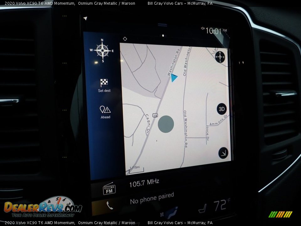 Navigation of 2020 Volvo XC90 T6 AWD Momentum Photo #13