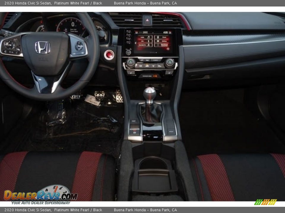 2020 Honda Civic Si Sedan Platinum White Pearl / Black Photo #18