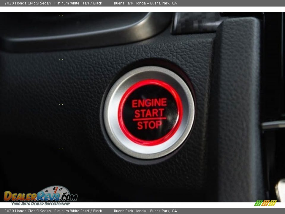 2020 Honda Civic Si Sedan Platinum White Pearl / Black Photo #23
