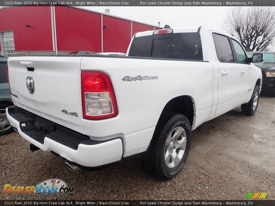 2020 Ram 1500 Big Horn Crew Cab 4x4 Bright White / Black/Diesel Gray Photo #5