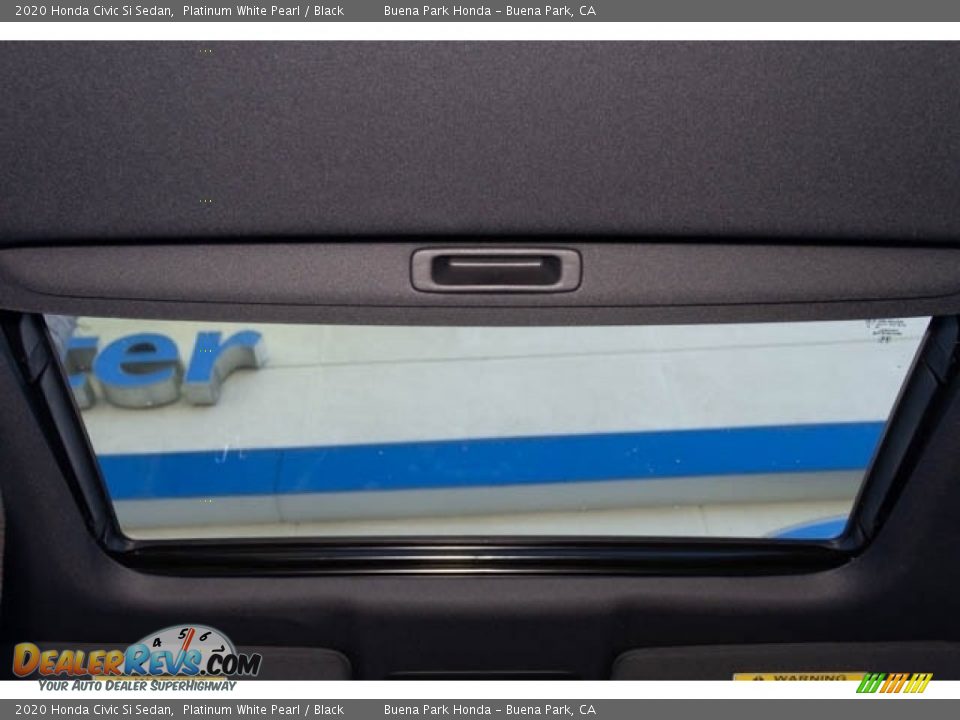 2020 Honda Civic Si Sedan Platinum White Pearl / Black Photo #25