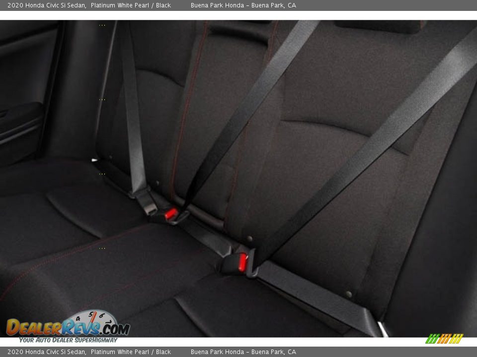 2020 Honda Civic Si Sedan Platinum White Pearl / Black Photo #26