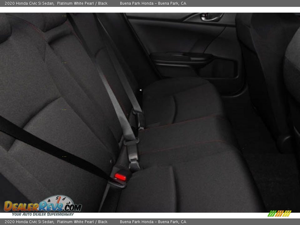 2020 Honda Civic Si Sedan Platinum White Pearl / Black Photo #28