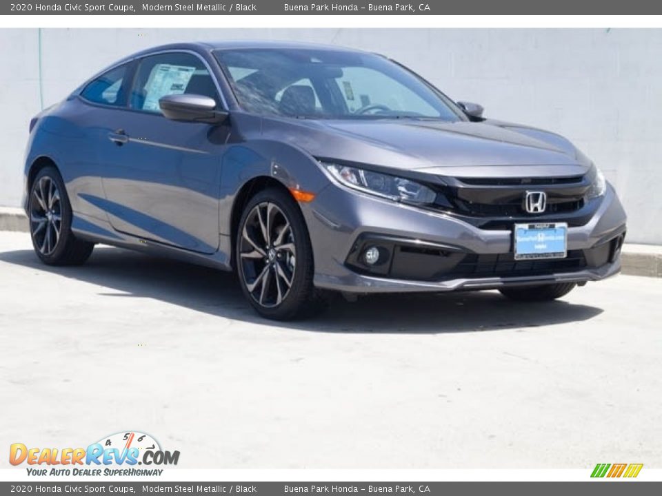 Front 3/4 View of 2020 Honda Civic Sport Coupe Photo #1