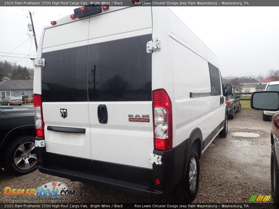 2020 Ram ProMaster 2500 High Roof Cargo Van Bright White / Black Photo #5