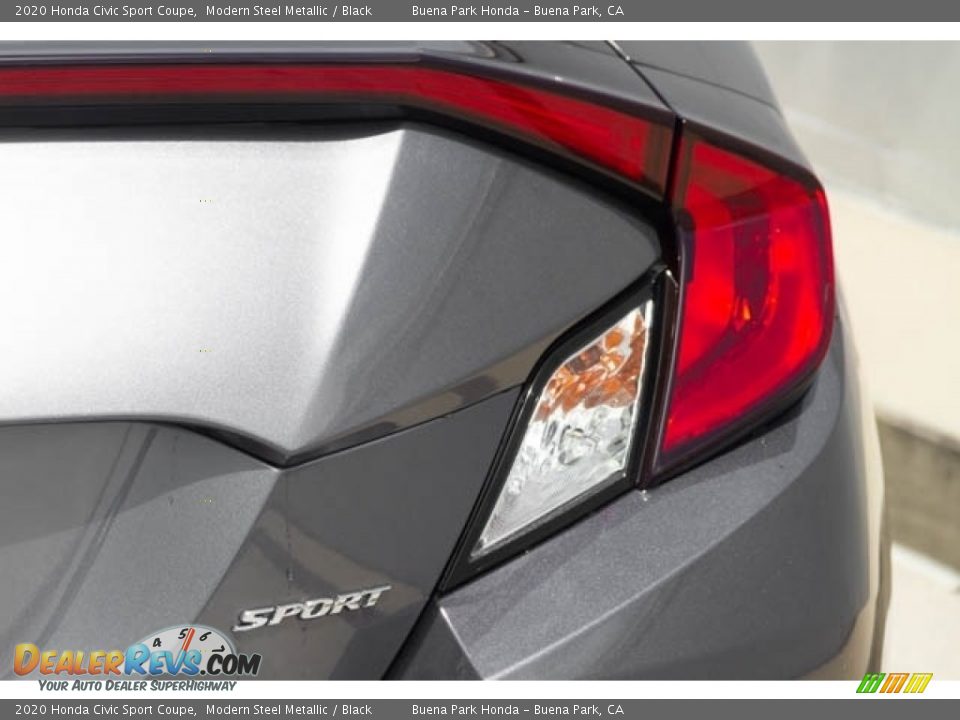 2020 Honda Civic Sport Coupe Modern Steel Metallic / Black Photo #7