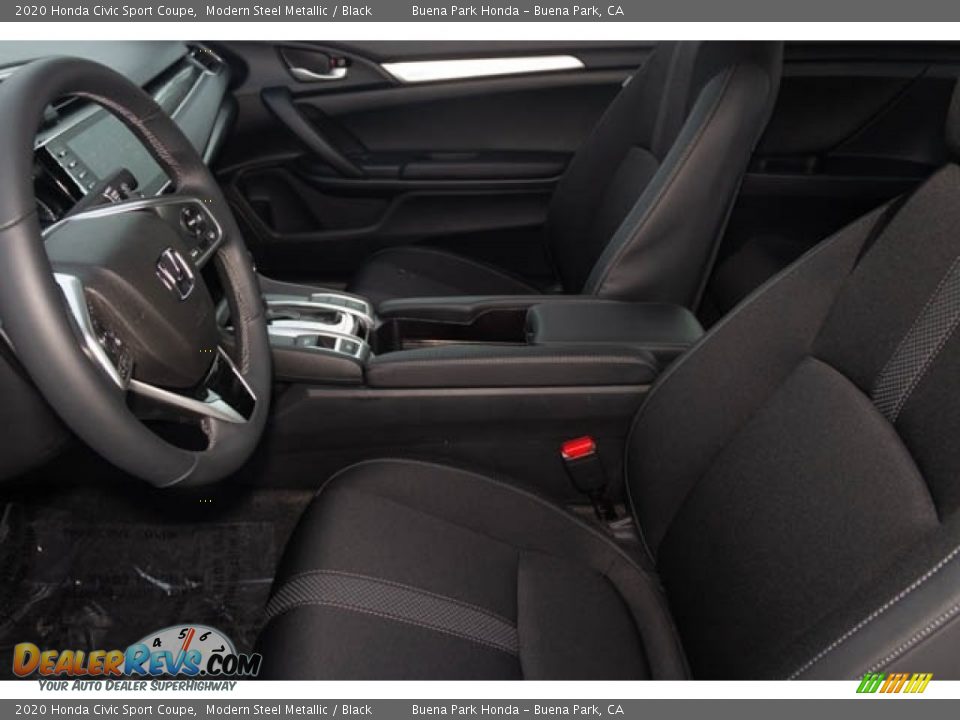 2020 Honda Civic Sport Coupe Modern Steel Metallic / Black Photo #9