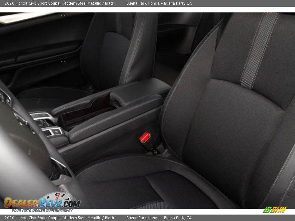 2020 Honda Civic Sport Coupe Modern Steel Metallic / Black Photo #17