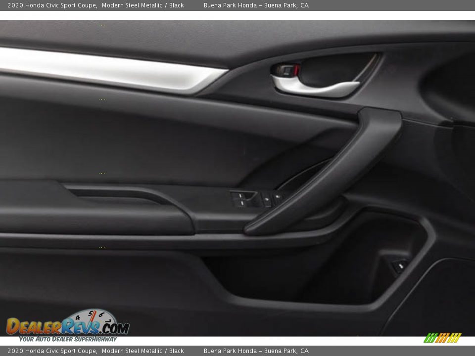 2020 Honda Civic Sport Coupe Modern Steel Metallic / Black Photo #24