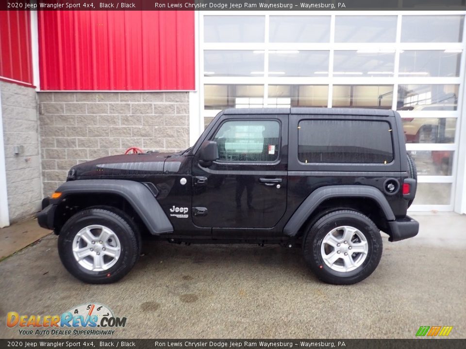 2020 Jeep Wrangler Sport 4x4 Black / Black Photo #2