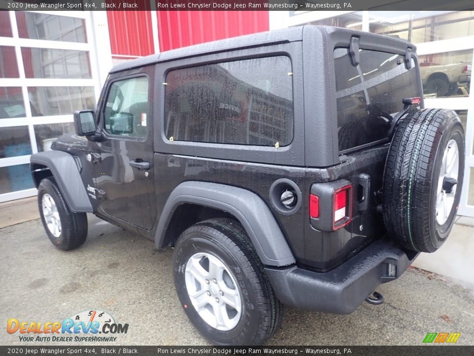 2020 Jeep Wrangler Sport 4x4 Black / Black Photo #4