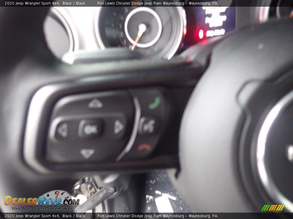 2020 Jeep Wrangler Sport 4x4 Black / Black Photo #13