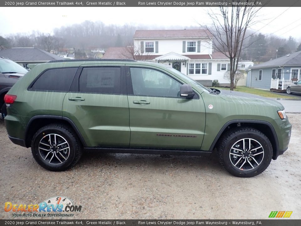 2020 Jeep Grand Cherokee Trailhawk 4x4 Green Metallic / Black Photo #6