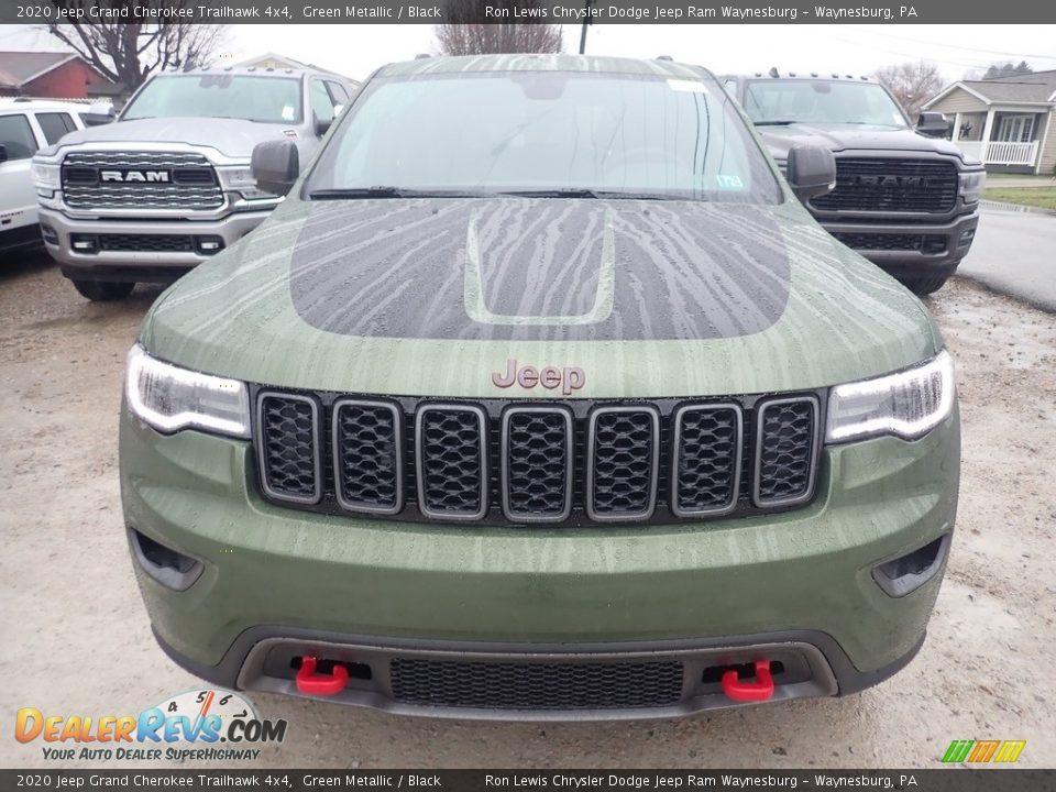 2020 Jeep Grand Cherokee Trailhawk 4x4 Green Metallic / Black Photo #8