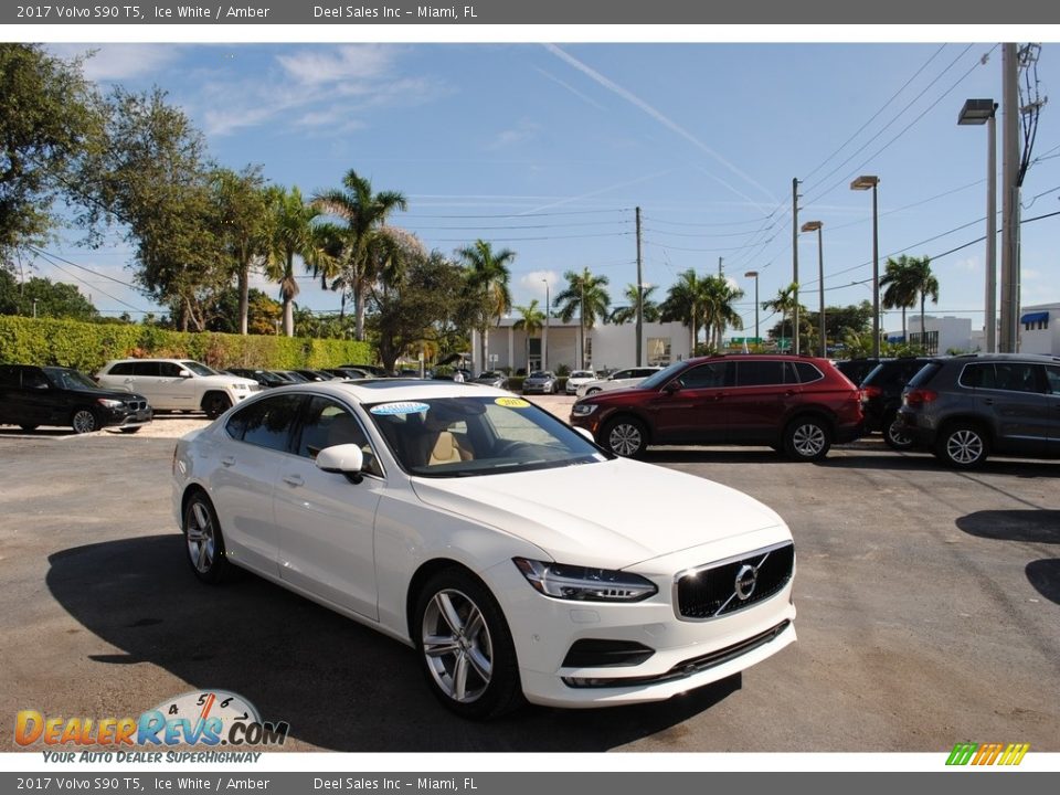 2017 Volvo S90 T5 Ice White / Amber Photo #1