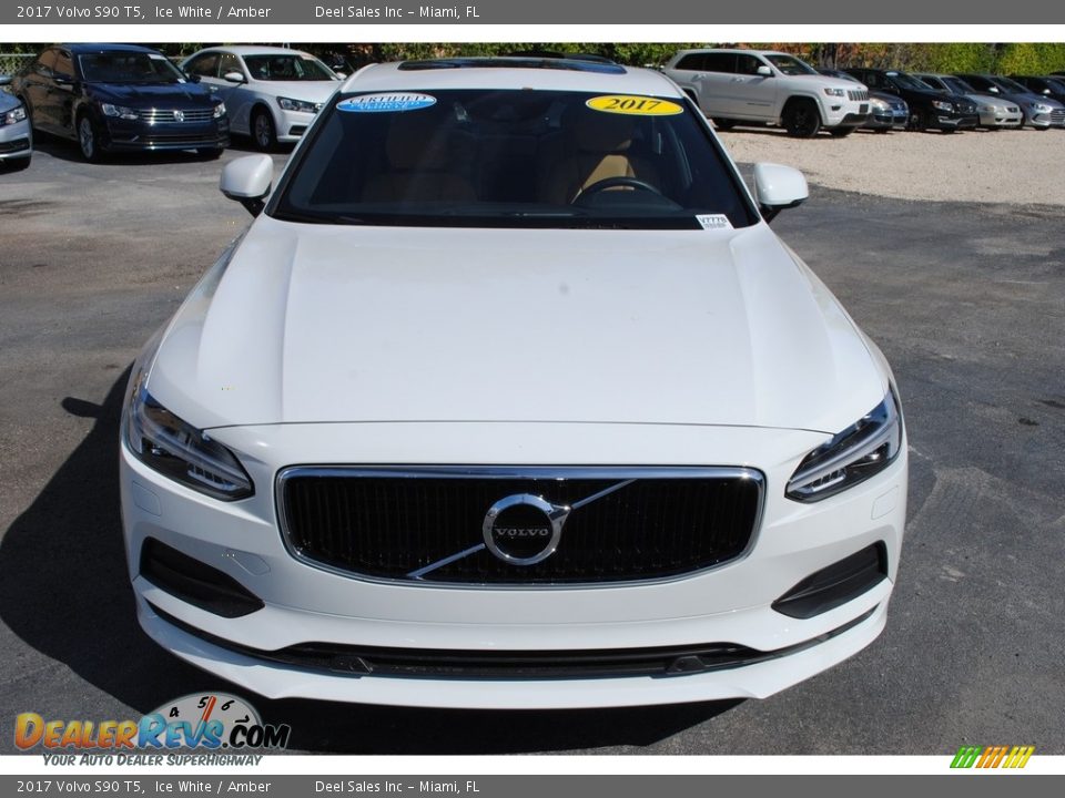 2017 Volvo S90 T5 Ice White / Amber Photo #3