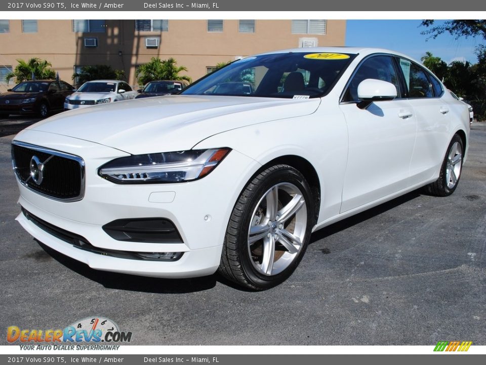 2017 Volvo S90 T5 Ice White / Amber Photo #5