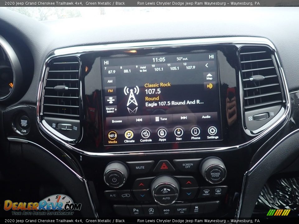 2020 Jeep Grand Cherokee Trailhawk 4x4 Green Metallic / Black Photo #17