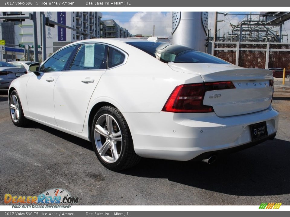 2017 Volvo S90 T5 Ice White / Amber Photo #7