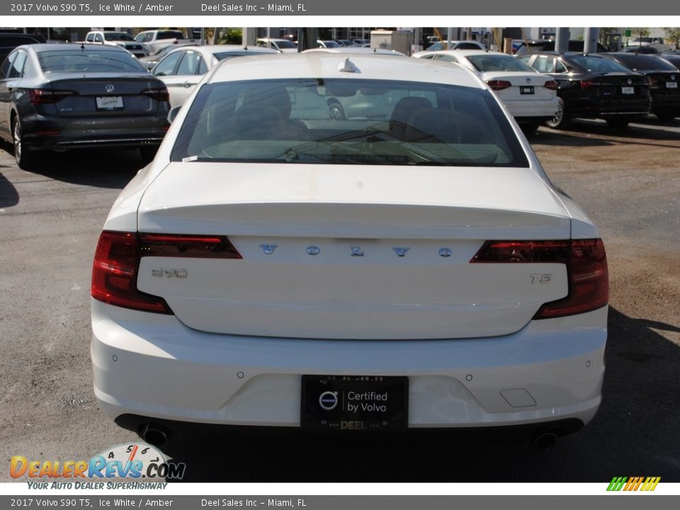 2017 Volvo S90 T5 Ice White / Amber Photo #8