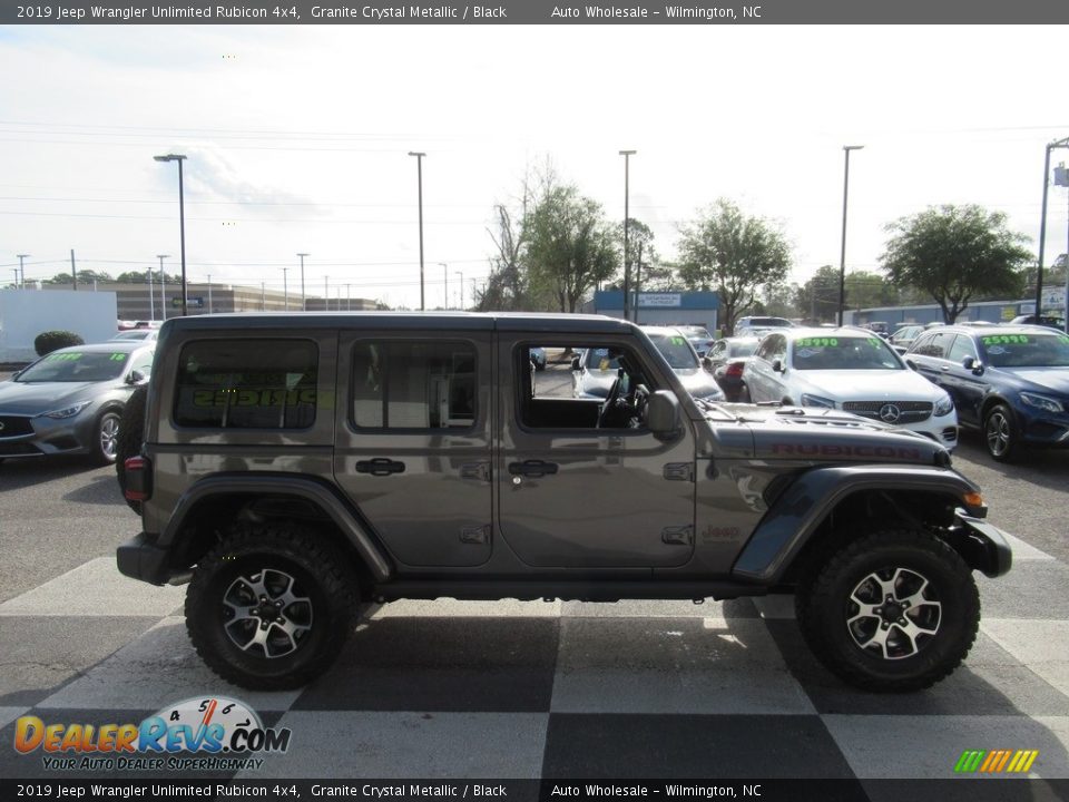 2019 Jeep Wrangler Unlimited Rubicon 4x4 Granite Crystal Metallic / Black Photo #3