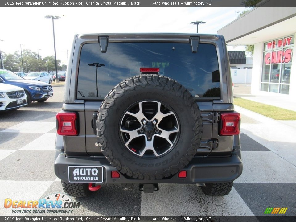 2019 Jeep Wrangler Unlimited Rubicon 4x4 Granite Crystal Metallic / Black Photo #4