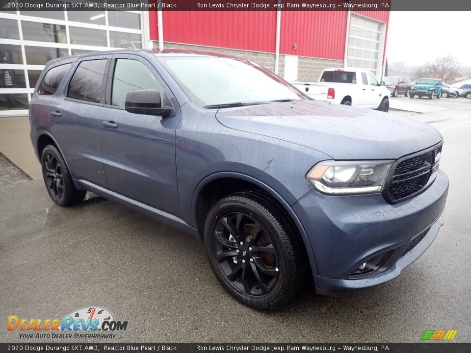 2020 Dodge Durango SXT AWD Reactor Blue Pearl / Black Photo #7