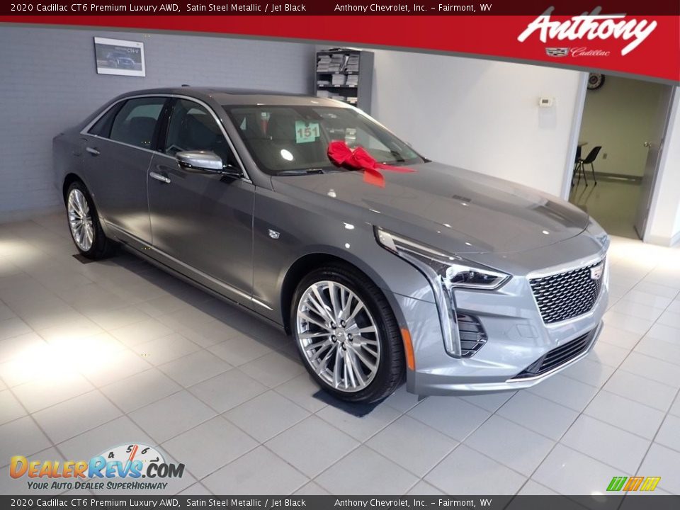 2020 Cadillac CT6 Premium Luxury AWD Satin Steel Metallic / Jet Black Photo #1