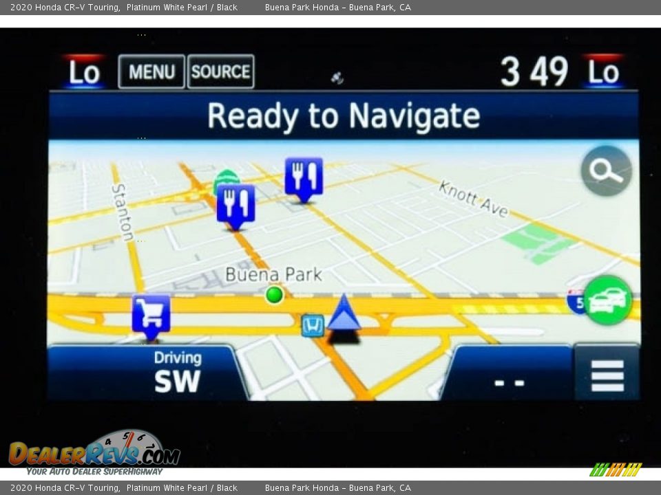 2020 Honda CR-V Touring Platinum White Pearl / Black Photo #25