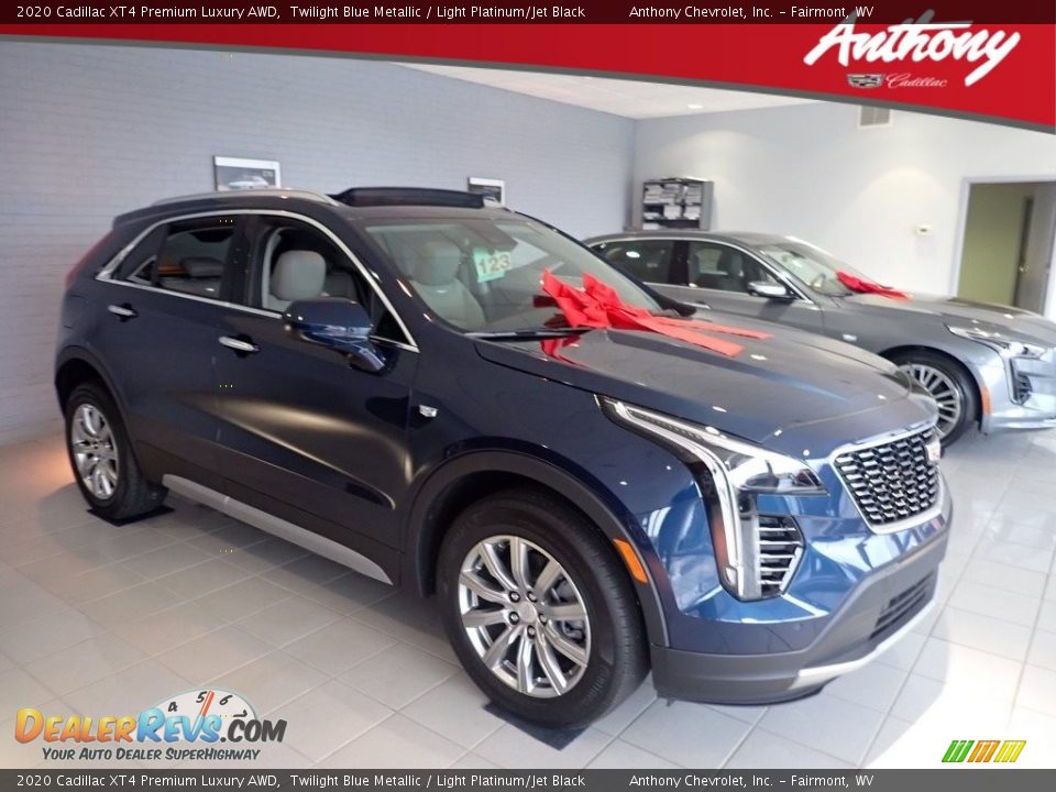 2020 Cadillac XT4 Premium Luxury AWD Twilight Blue Metallic / Light Platinum/Jet Black Photo #1