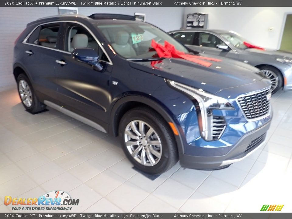 2020 Cadillac XT4 Premium Luxury AWD Twilight Blue Metallic / Light Platinum/Jet Black Photo #2
