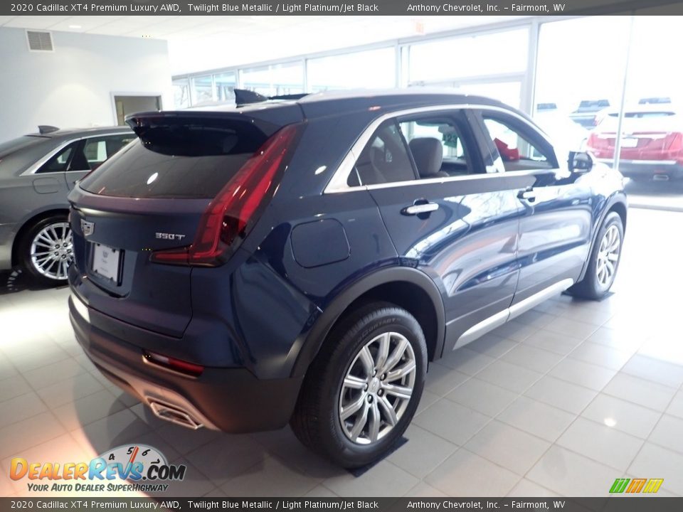 2020 Cadillac XT4 Premium Luxury AWD Twilight Blue Metallic / Light Platinum/Jet Black Photo #8