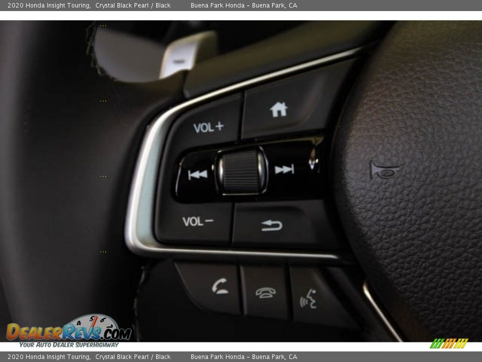 2020 Honda Insight Touring Crystal Black Pearl / Black Photo #22