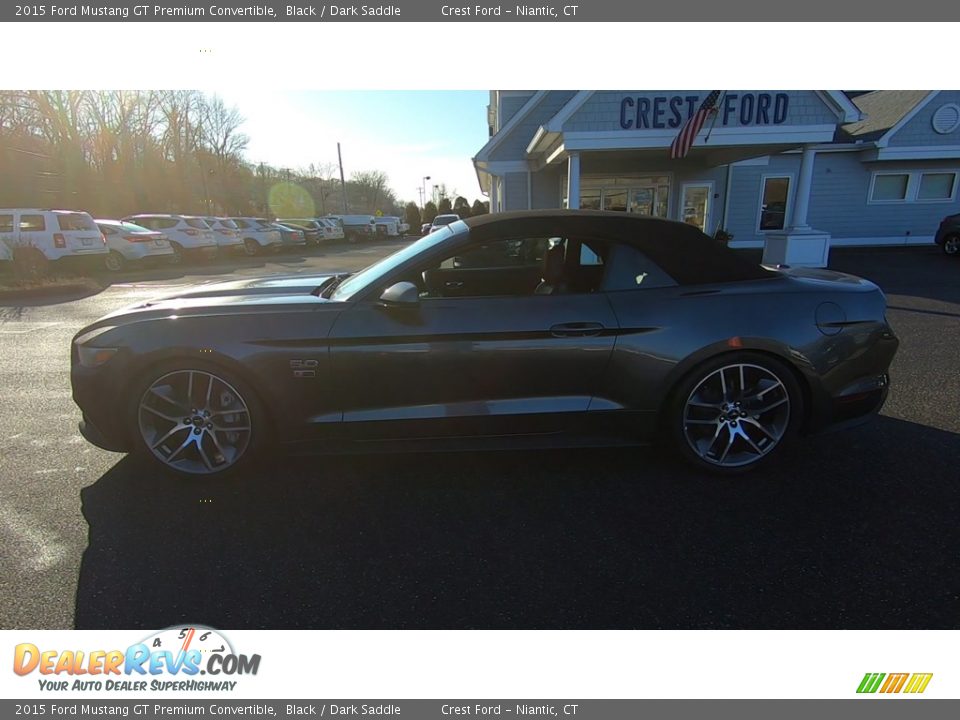 2015 Ford Mustang GT Premium Convertible Black / Dark Saddle Photo #5