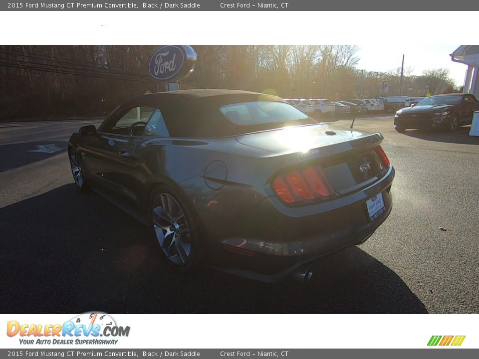 2015 Ford Mustang GT Premium Convertible Black / Dark Saddle Photo #6