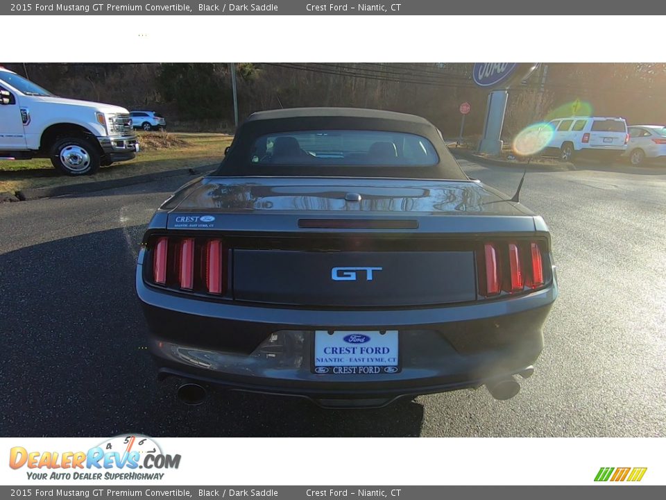 2015 Ford Mustang GT Premium Convertible Black / Dark Saddle Photo #7