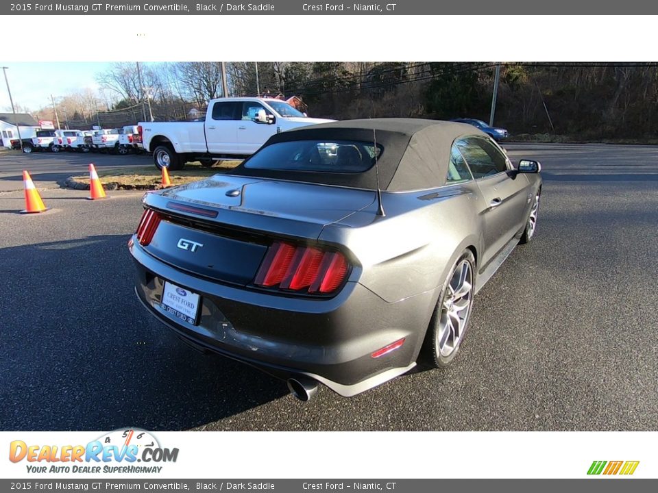 2015 Ford Mustang GT Premium Convertible Black / Dark Saddle Photo #8