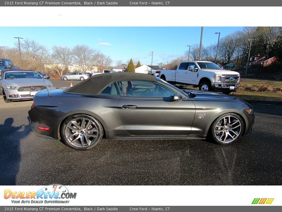 2015 Ford Mustang GT Premium Convertible Black / Dark Saddle Photo #9