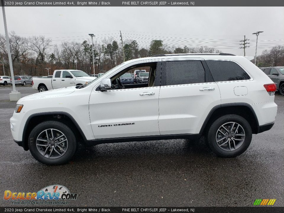 2020 Jeep Grand Cherokee Limited 4x4 Bright White / Black Photo #3
