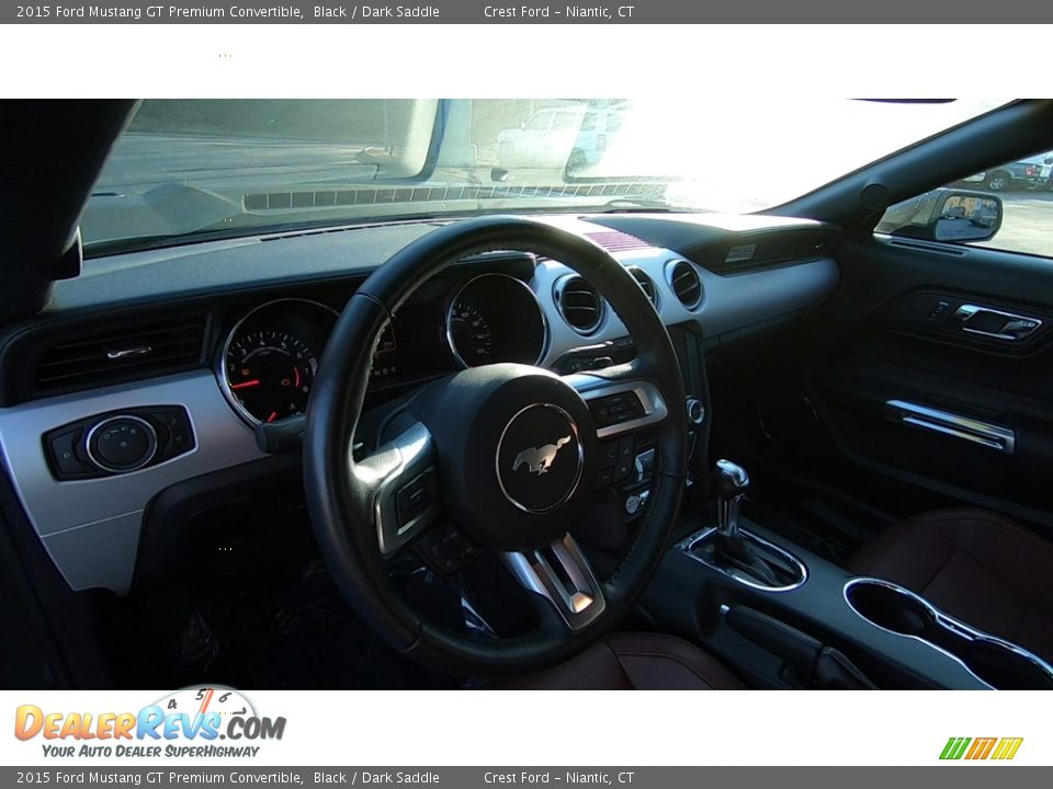 2015 Ford Mustang GT Premium Convertible Black / Dark Saddle Photo #11