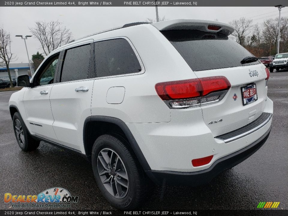 2020 Jeep Grand Cherokee Limited 4x4 Bright White / Black Photo #4